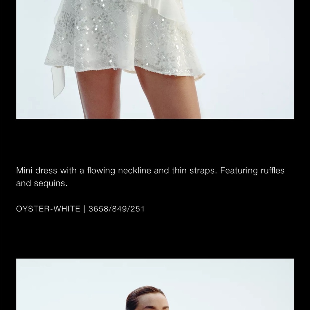 Zara Cream Mini Dress - Picture 4 of 5